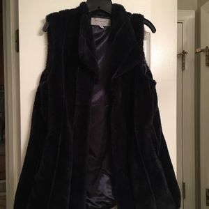 Marc New York Andrew Marc Faux Fur Vest W/ Pockets